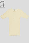 BASERANGE Ribbed Cotton Chad T-shirt France Portugal BAS-TOCH-RB-WI22-MIBAI Off-white UNDYED